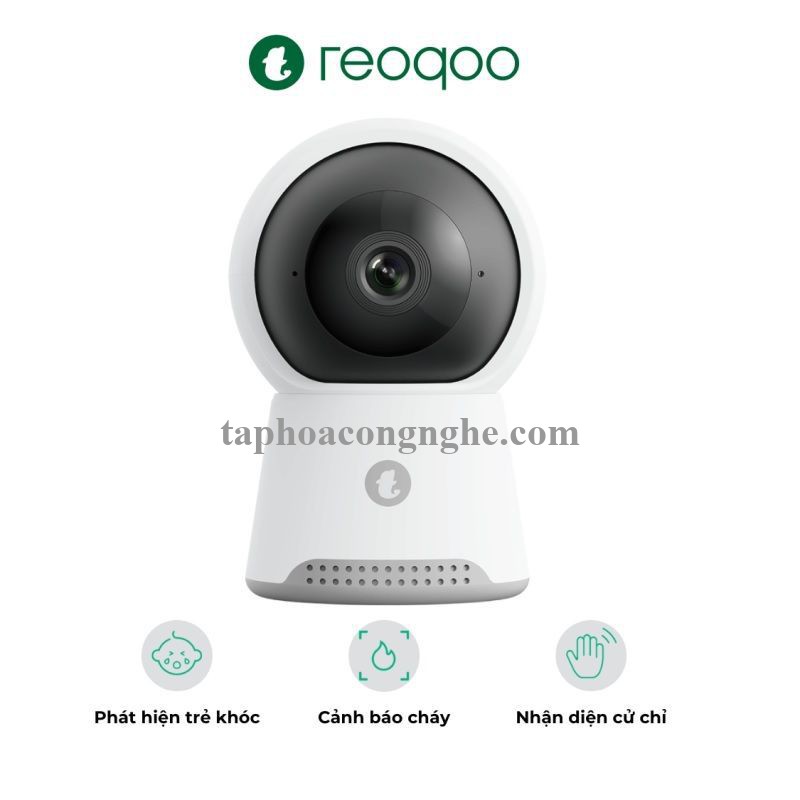 Reoqoo x10b 2K UHD Ai 360 P / T Camera trong nhà nhìn màu ban đêm phát hiện em bé khóc khói cháy trò chuyện thoại H265 Onvif 8s CLOUD lưu trữ video 28815 xt-x10b 10028815